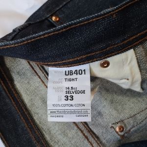 Unbranded(Naked & Famous) selvedge jeans.
